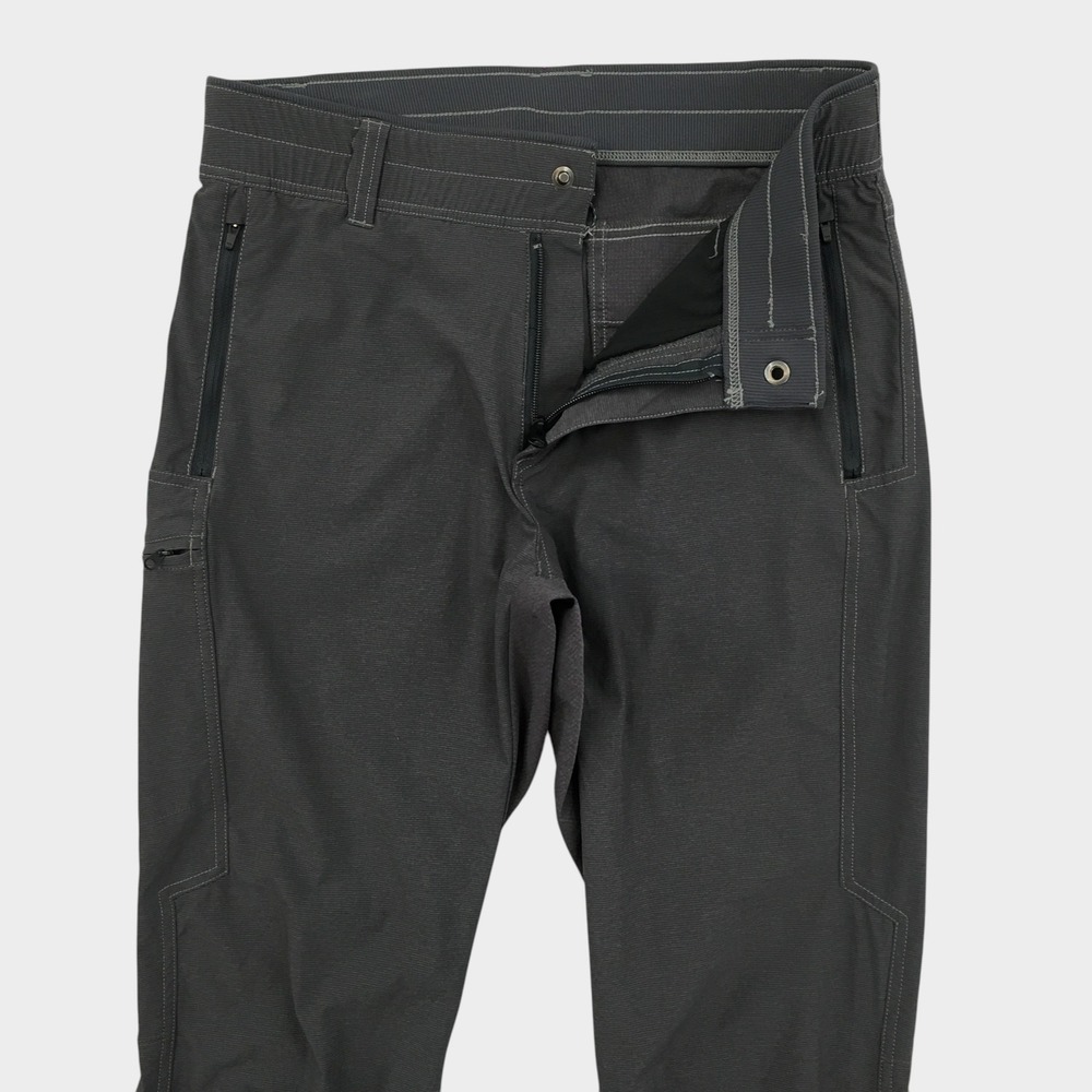KUHL Klash Pant Mens 32x32 Charcoal Gray Softshell Hiking Outdoor Trousers
